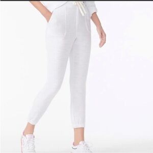 NWT | J Crew | White Relaxed Jogger Pant in Vintage Fleece size medium